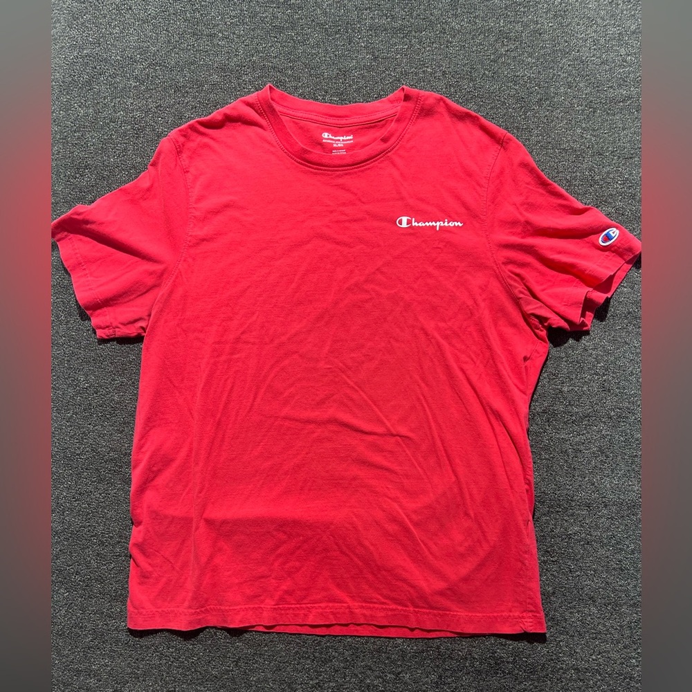 Champion Classic Red Short Sleeve Tee